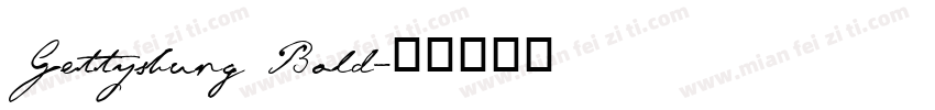 Gettysburg Bold字体转换